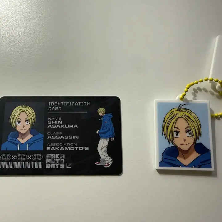 [BUNJANG] Sakamoto Days Asakura Shin ID Card Acrylic Keychain Bundle / 사카모토데이즈 팝업 아사쿠라 신 ID카드 증명사진 아크릴 키링 일괄
