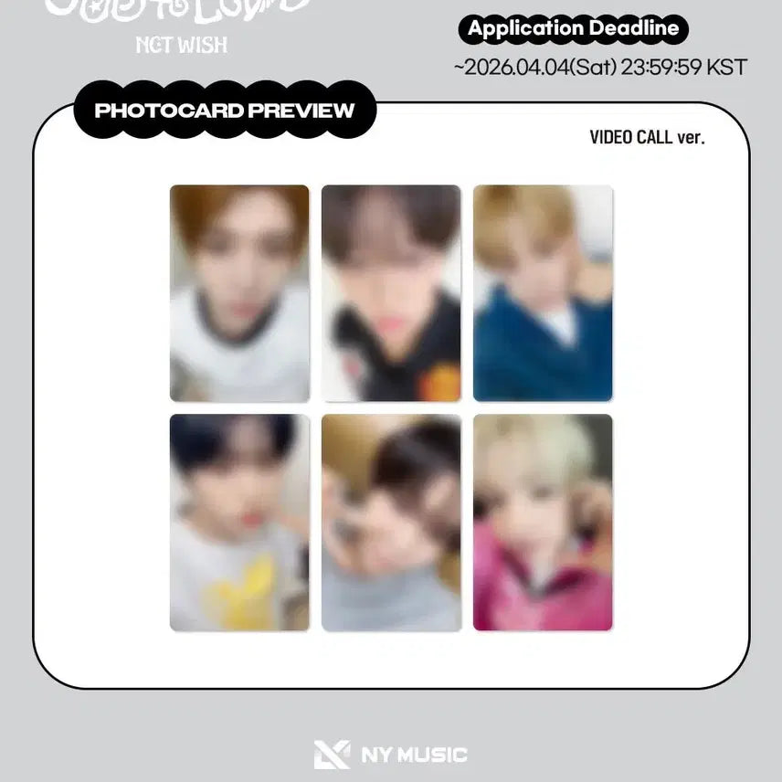 [BUNJANG] NCT WISH Jakarta Video Call POB Photocard / 엔시티위시 자카르타 영상통화 미공포 양도