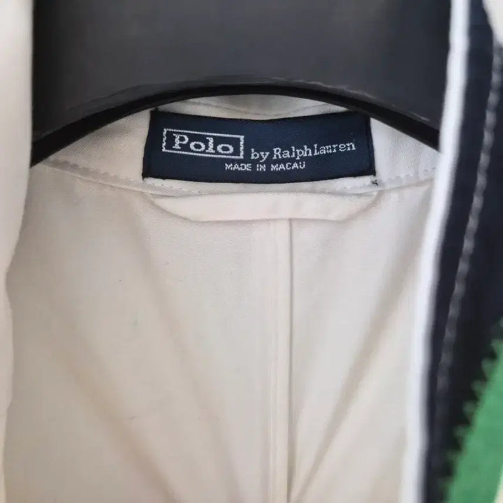 [BUNJANG] Polo Ralph Lauren White Collar Contrast Jacket 44R / 화이트 컬러 배색 카라 재킷