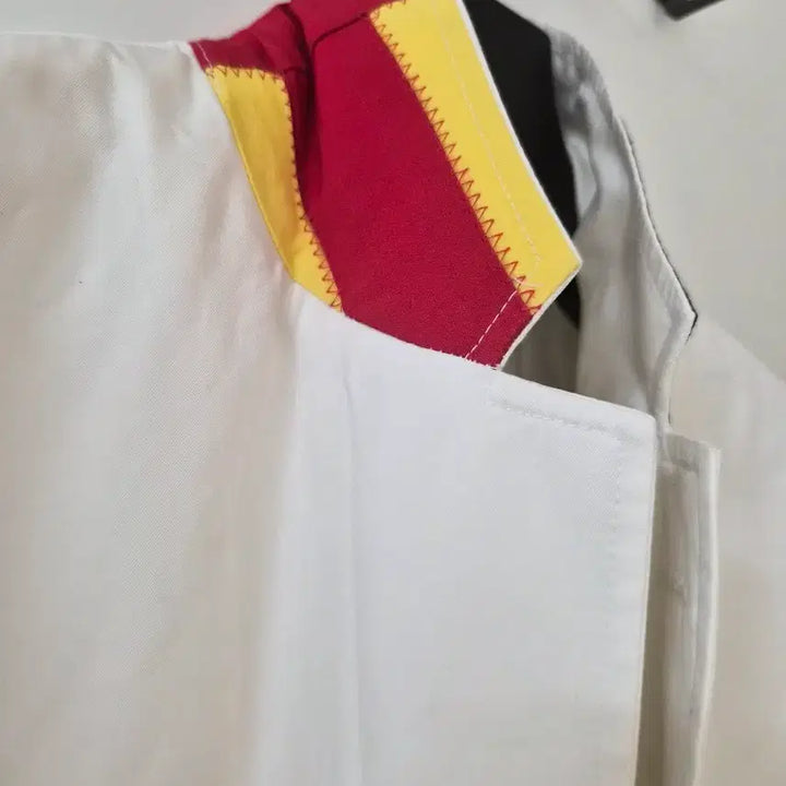 [BUNJANG] Polo Ralph Lauren White Collar Contrast Jacket 44R / 화이트 컬러 배색 카라 재킷