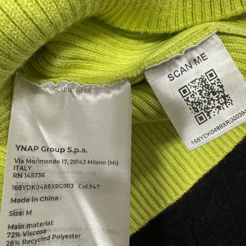 [BUNJANG] 8 by YOOX Ribbed Balloon V-Neck Knit Sweater / 8 BY YOOX 골지 벌룬 브이넥 니트