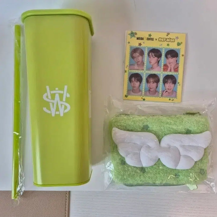 [BUNJANG] NCT WISH Mega Coffee Tumbler &amp; Mini Pouch Set / NCT WISH 메가커피 텀블러 미니파우치 세트 새상품