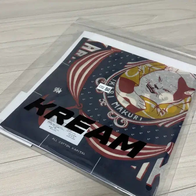[SOLD OUT] [OS] 캐피탈 컬러드 반다나 앵그리 캣 네이비