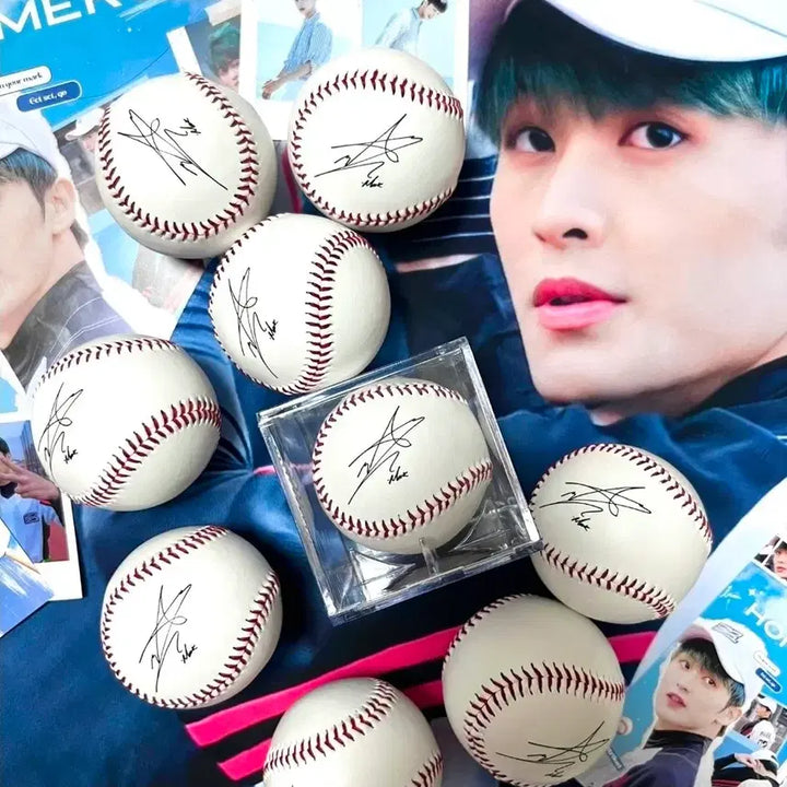 [BUNJANG] NCT Dream/NCT 127 Mark 2021 Universe Baseball Uniform + Signed Ball / 엔시티드림 엔시티127 마크 2021 유니버스 야구 유니폼+싸인볼