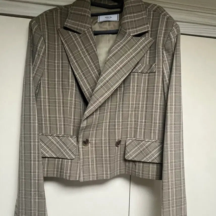 [BUNJANG] Unbranded Checkered Jacket &amp; Pleated Skirt Set / 체크자켓+플리츠스커트 세트(새상품)