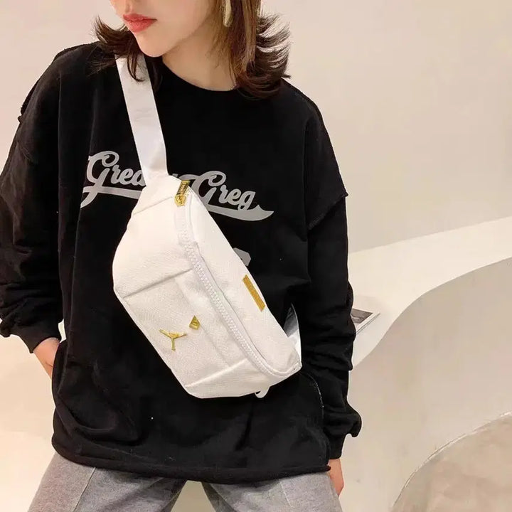 [BUNJANG] Nike Jordan Sling Bag / 나이키 조던 슬링백 힙색 웨이스트백 크로스 숄더백 블랙 화이트