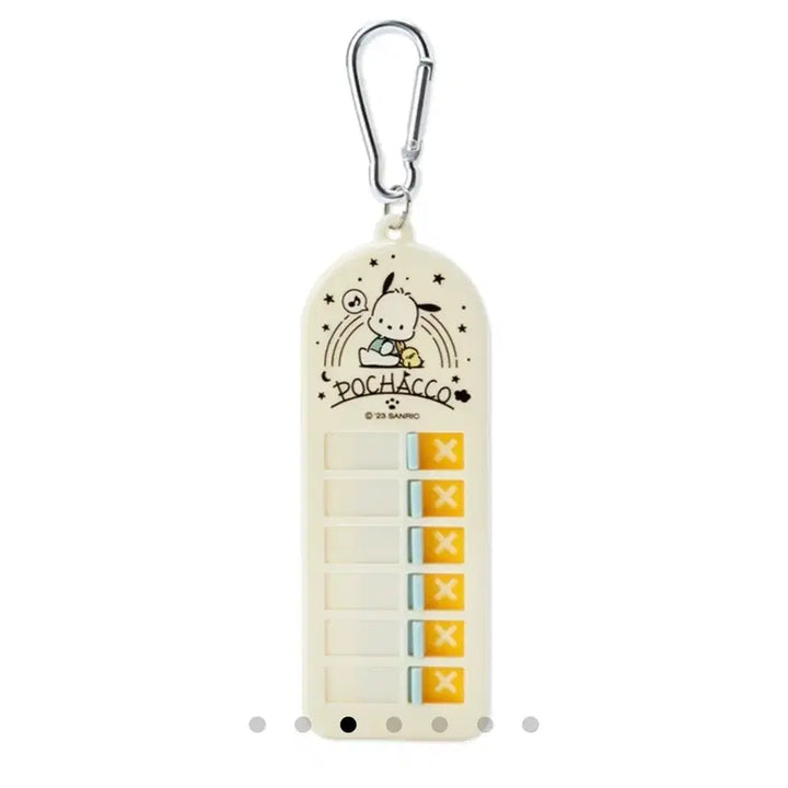 [BUNJANG] Sanrio Pochacco Checklist Carabiner Keychain / [정품] 산리오 포차코 투두리스트 체크리스트 카라비너 키링