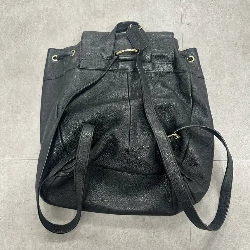 [BUNJANG] Coach Leather Backpack / (정품) 코치 블랙 여성 가죽 백팩 급처