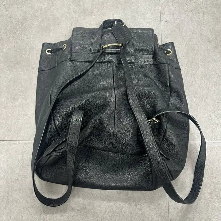 [BUNJANG] Coach Leather Backpack / (정품) 코치 블랙 여성 가죽 백팩 급처
