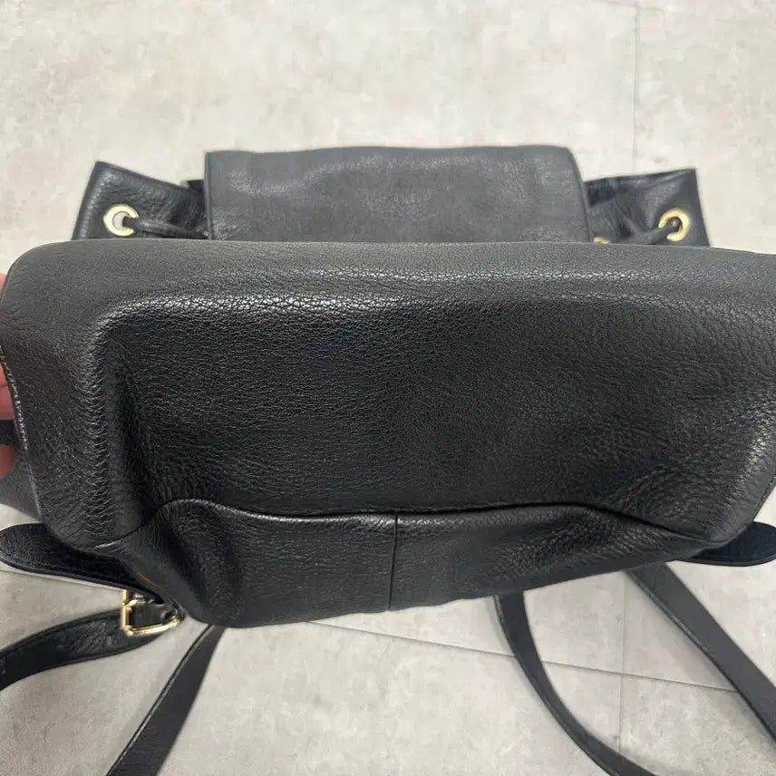 [BUNJANG] Coach Leather Backpack / (정품) 코치 블랙 여성 가죽 백팩 급처