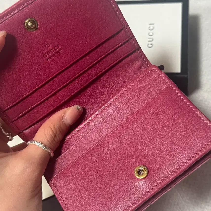 [BUNJANG] Gucci Marmont LOVE Velvet Wallet / 구찌 마몬트 LOVE 벨벳 반지갑
