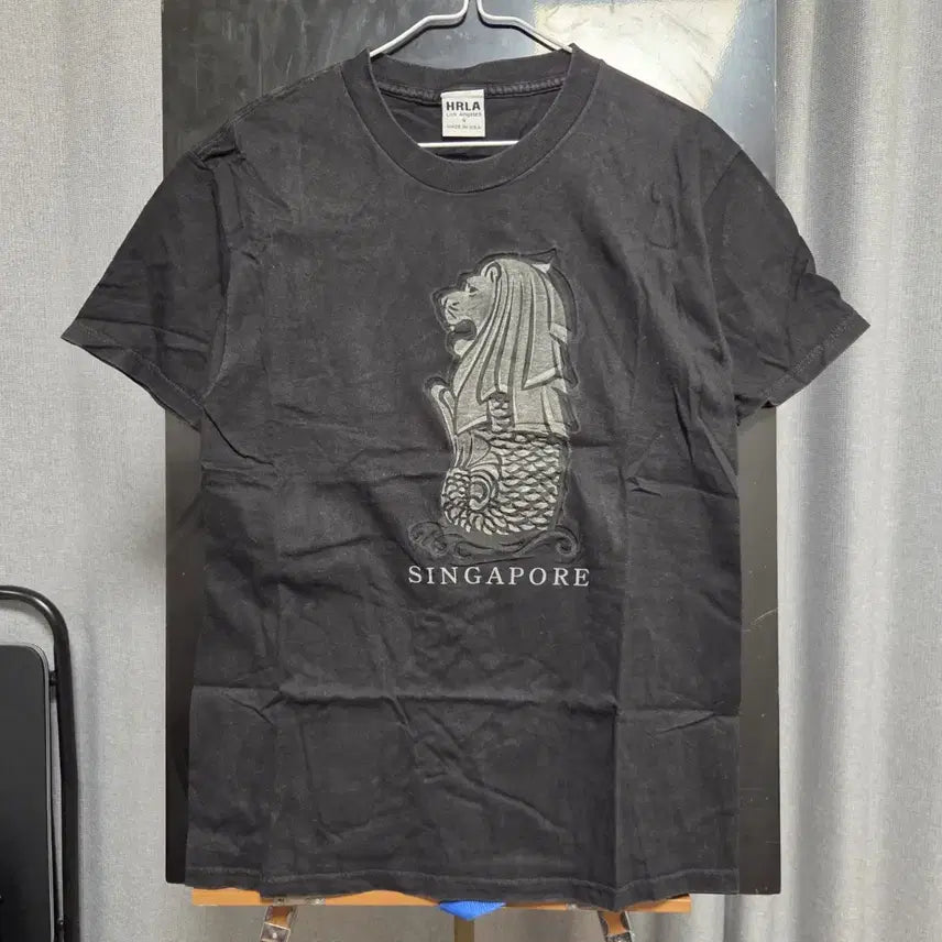 [BUNJANG] HRLA Vintage T-Shirt Black M / 미국제 HRLA 빈티지 반팔 티셔츠 M(95)