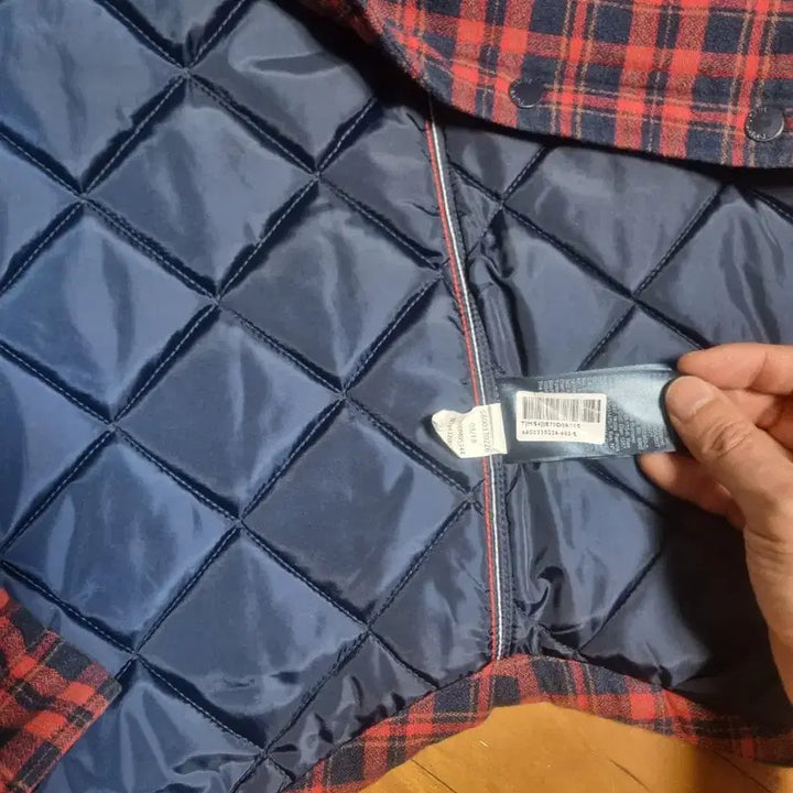 [BUNJANG] Tommy Hilfiger Quilted Check Shirt S / 타미진스 체크 퀼팅 셔츠 S