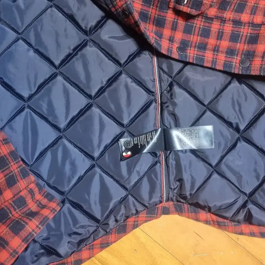 [BUNJANG] Tommy Hilfiger Quilted Check Shirt S / 타미진스 체크 퀼팅 셔츠 S