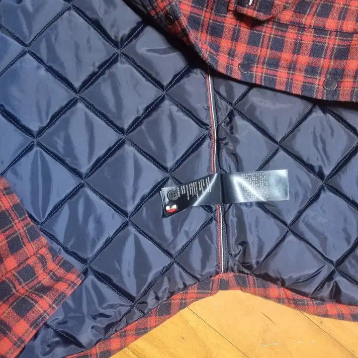 [BUNJANG] Tommy Hilfiger Quilted Check Shirt S / 타미진스 체크 퀼팅 셔츠 S