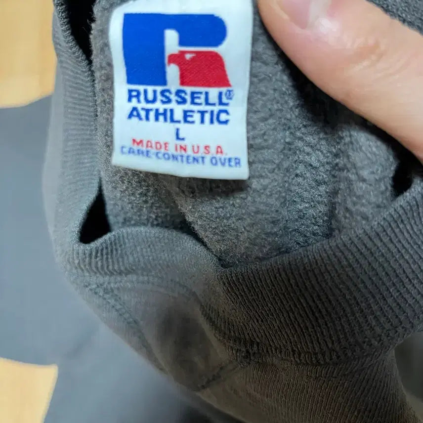 [BUNJANG] Russell Athletic 90s Vintage Charcoal Sweatshirt / 러셀 애슬레틱 90s 빈티지 스웻셔츠 차콜