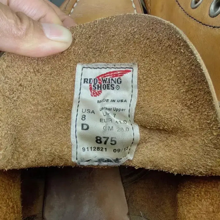 [BUNJANG] Red Wing 875 Moc Toe Boots / 레드윙 목토 875 8d