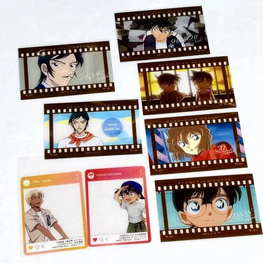 [BUNJANG] Detective Conan Film-style Clear Card Set / 명탐정코난 필름풍 클리어카드5탄 타카아키 공명 하이바라 란 신이치 특전