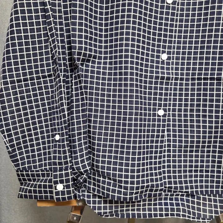 [BUNJANG] Lacoste Checkered Cotton Shirt M-L / Lacoste 체크 셔츠 M-L