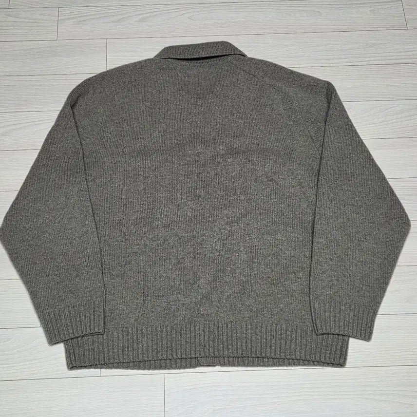 [SOLD OUT] 유니클로U 램스울 니트 자켓 XL 그린