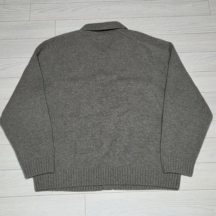 [SOLD OUT] 유니클로U 램스울 니트 자켓 XL 그린
