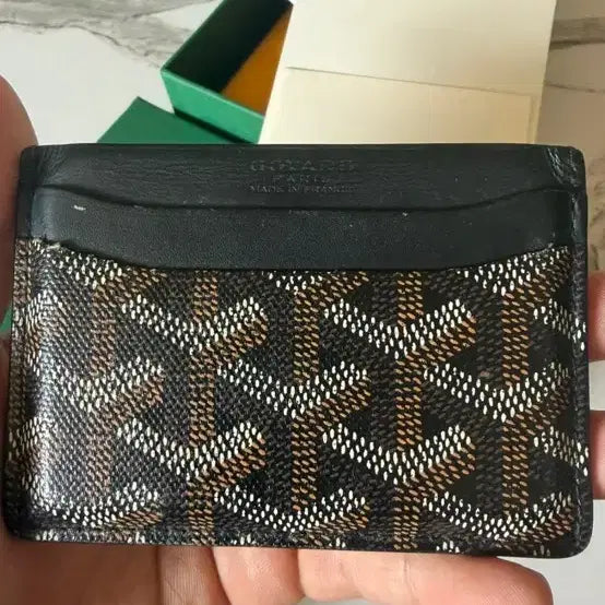 [BUNJANG] Goyard Saint Sulpice Card Wallet (Black) / 고야드 생쉴피스 카드지갑 풀박스 블랙색상