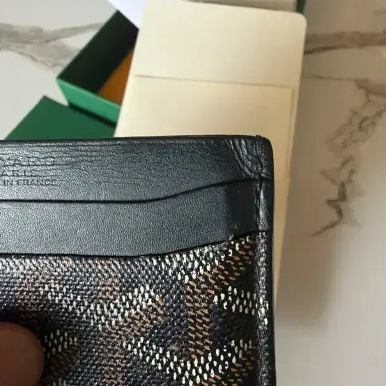 [BUNJANG] Goyard Saint Sulpice Card Wallet (Black) / 고야드 생쉴피스 카드지갑 풀박스 블랙색상
