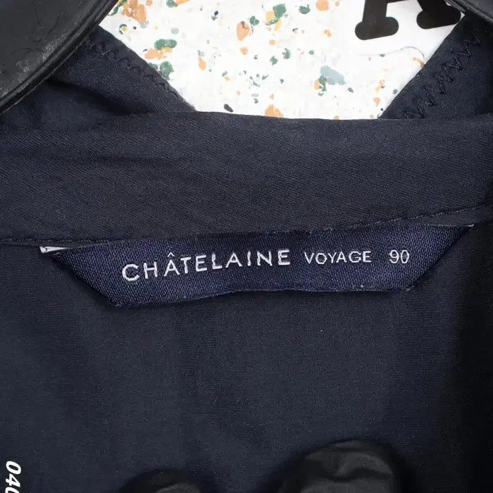 [BUNJANG] Chatelaine Nylon Zippered Jacket / 여성90/ 샤트렌 나일론 지퍼드 자켓 점퍼 NV 18-11