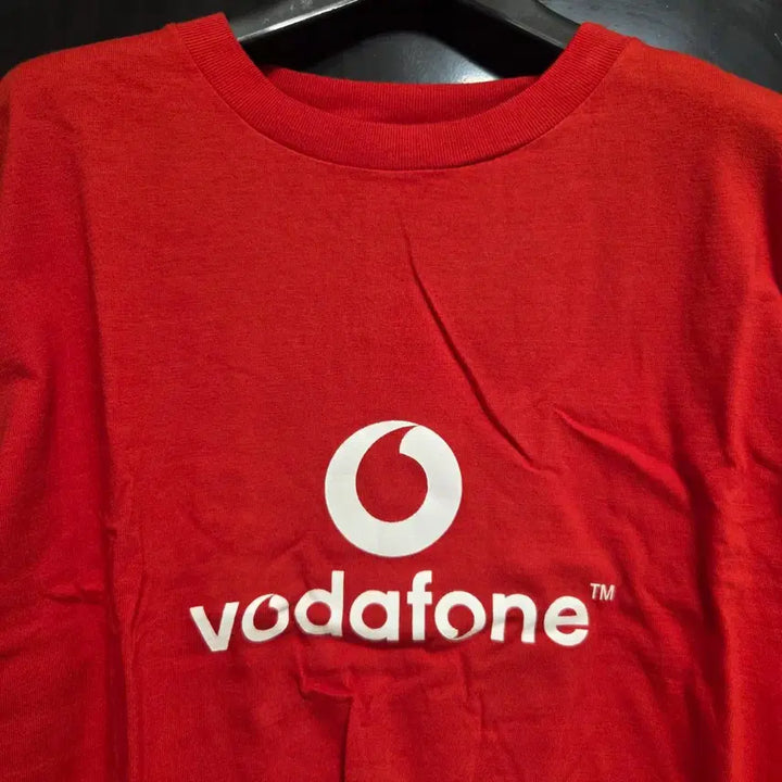 [BUNJANG] Print Star Vodafone Sponsor Short Sleeve T-Shirt Red L / Printstar 보다폰 스폰서 반팔 티셔츠 L(100)