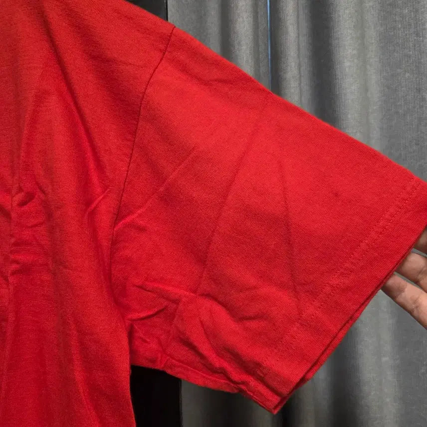 [BUNJANG] Print Star Vodafone Sponsor Short Sleeve T-Shirt Red L / Printstar 보다폰 스폰서 반팔 티셔츠 L(100)