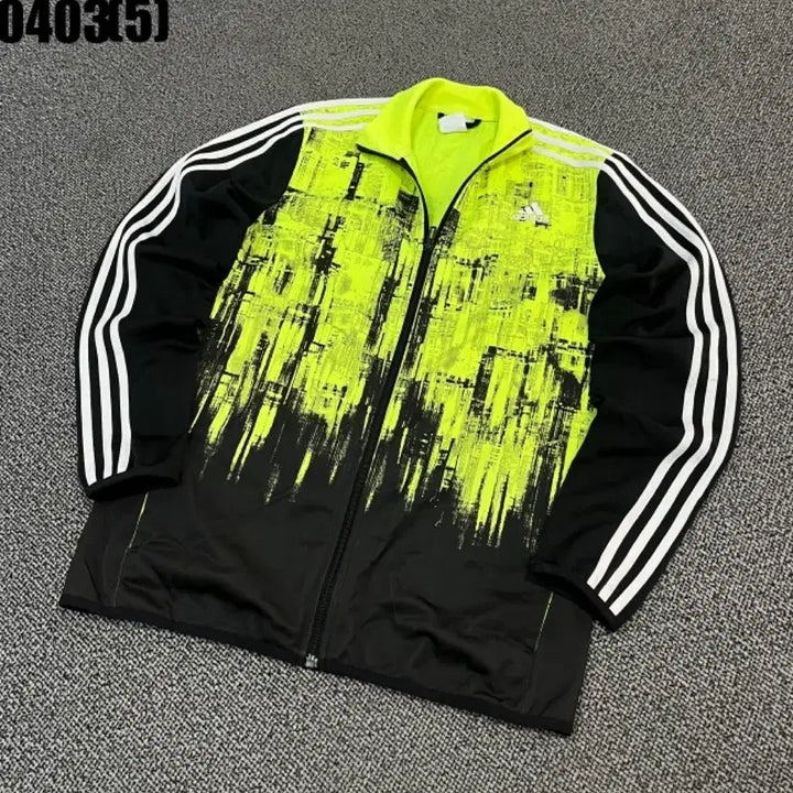 [BUNJANG] Adidas Fluorescent Track Jacket Black / 아디다스 형광 트랙 자켓 블랙 0403