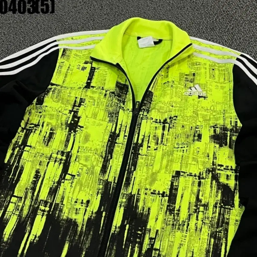 [BUNJANG] Adidas Fluorescent Track Jacket Black / 아디다스 형광 트랙 자켓 블랙 0403