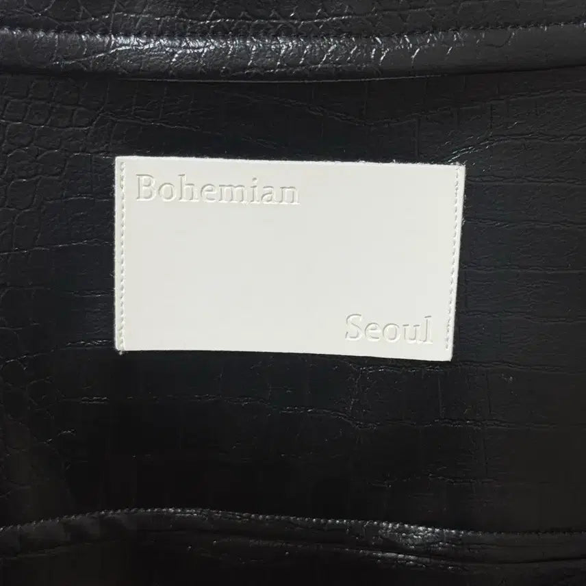 [BUNJANG] Bohemian Seoul Leather Crop Jacket / Bohemian Seoul 보헤미안 서울 레더 크롭 자켓