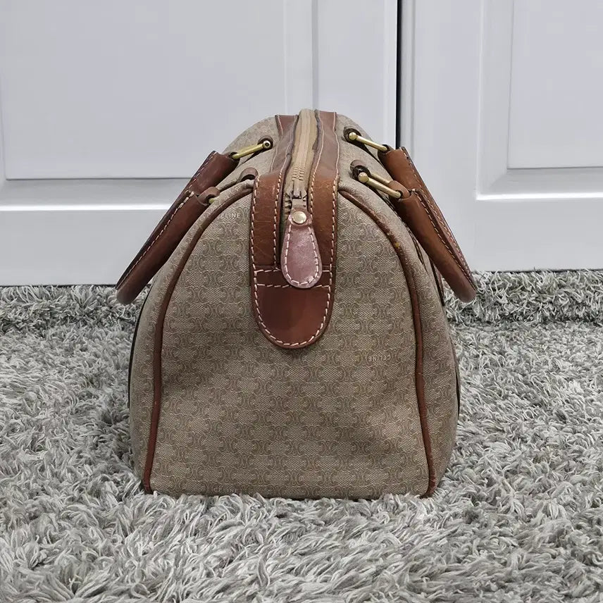 [BUNJANG] Celine Vintage Macadam Boston Bag 30 Beige / 셀린느 빈티지 마카담 보스턴백 30 베이지