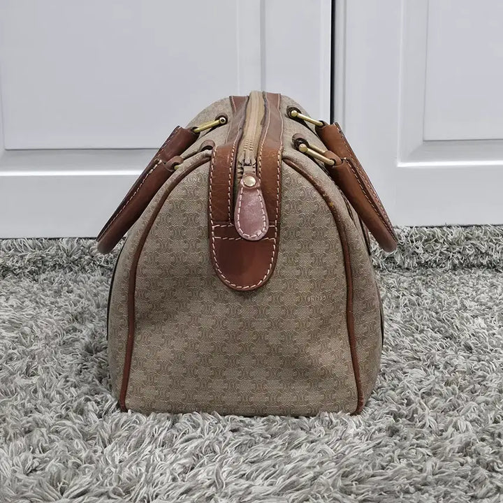 [BUNJANG] Celine Vintage Macadam Boston Bag 30 Beige / 셀린느 빈티지 마카담 보스턴백 30 베이지