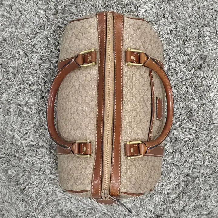[BUNJANG] Celine Vintage Macadam Boston Bag 30 Beige / 셀린느 빈티지 마카담 보스턴백 30 베이지