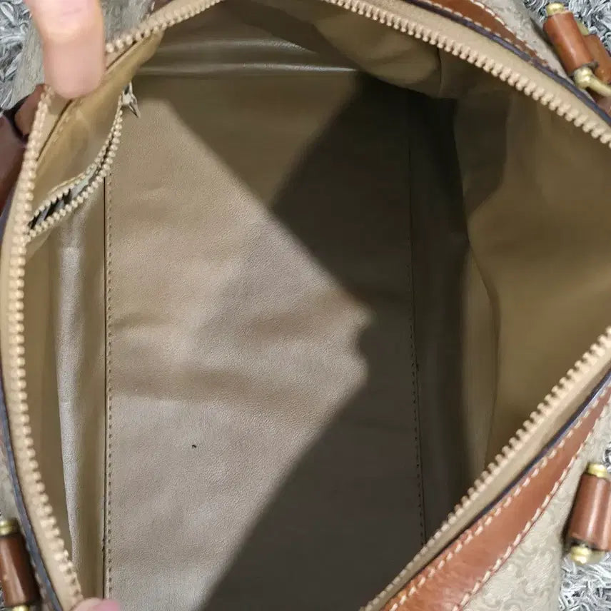 [BUNJANG] Celine Vintage Macadam Boston Bag 30 Beige / 셀린느 빈티지 마카담 보스턴백 30 베이지