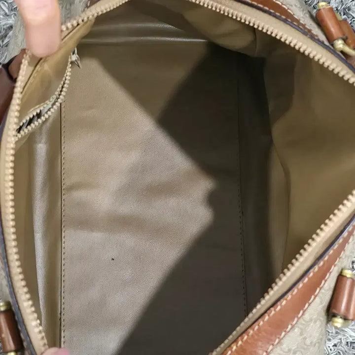 [BUNJANG] Celine Vintage Macadam Boston Bag 30 Beige / 셀린느 빈티지 마카담 보스턴백 30 베이지