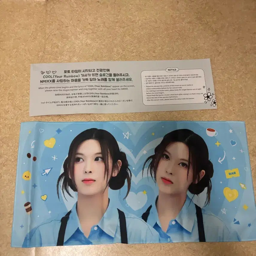 [BUNJANG] NMIXX Bae Fanmeeting Slogan / 엔믹스 배이 슬로건 판매