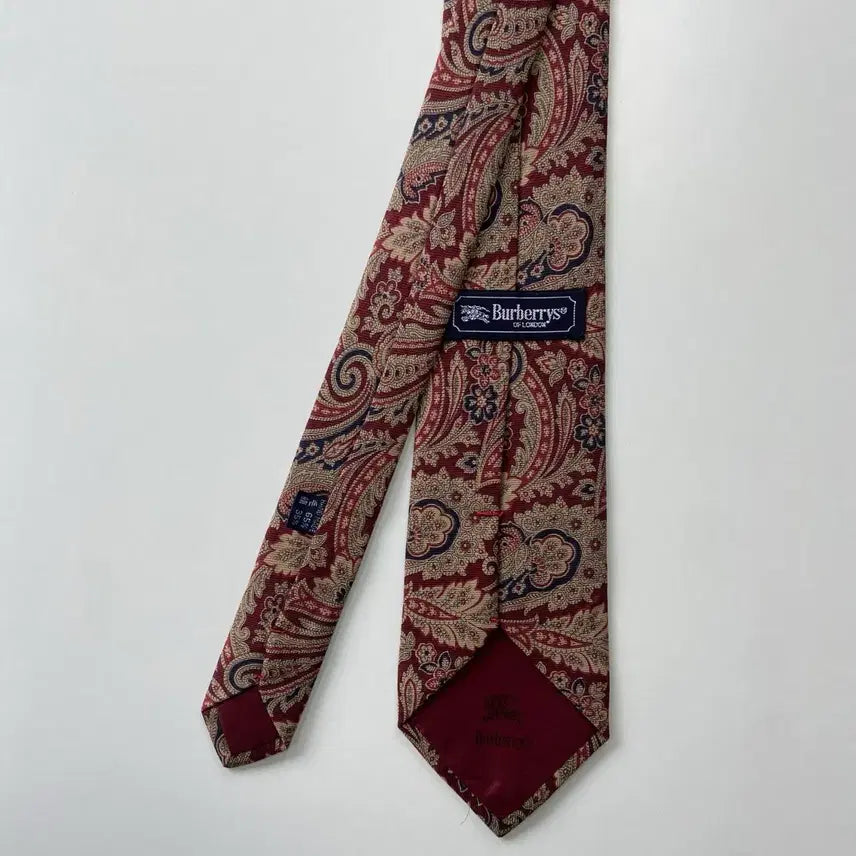 [BUNJANG] Burberry Paisley Silk Necktie / 버버리 명품 정품 페이즐리 넥타이 (Burberry)