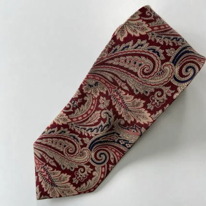 [BUNJANG] Burberry Paisley Silk Necktie / 버버리 명품 정품 페이즐리 넥타이 (Burberry)