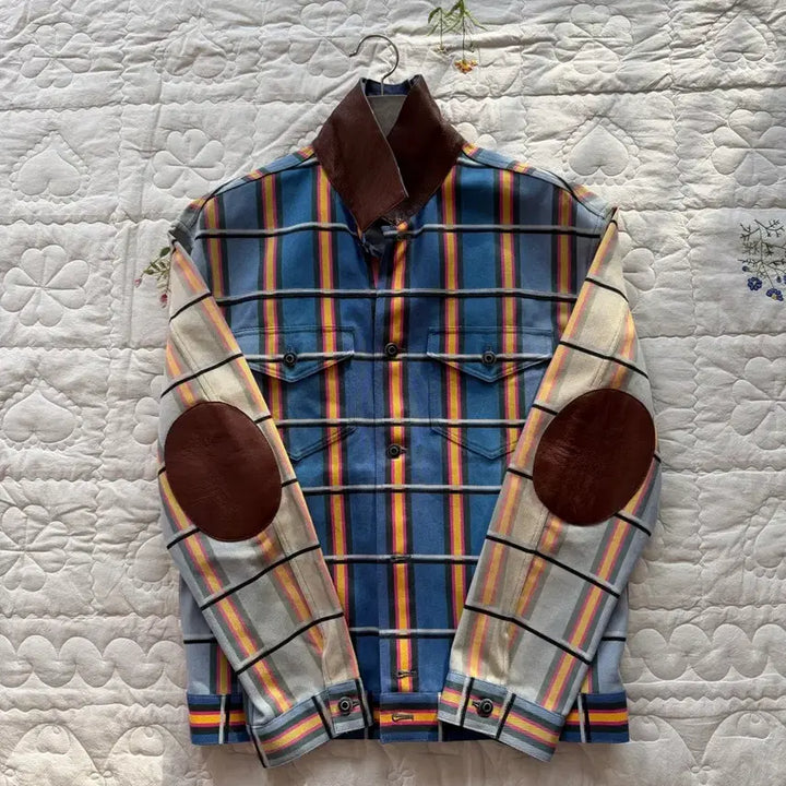 [BUNJANG] JW Anderson Calf Leather Detail Jacket / JW 앤더슨 송아지가죽레더 디테일 자켓 made in Italy