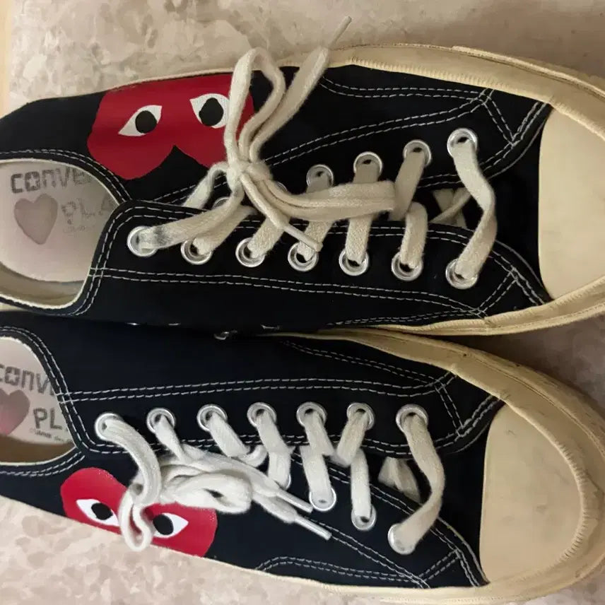 [BUNJANG] Converse Comme des Garcons Black Sneakers / 컨버스 꼼데가르송 블랙 스니커즈