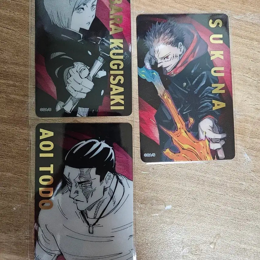 [BUNJANG] Jujutsu Kaisen Sukuna Nobara Todo Card Bundle / 주술회전 원화 스쿠나 노바라 토도 카드 3종 일괄