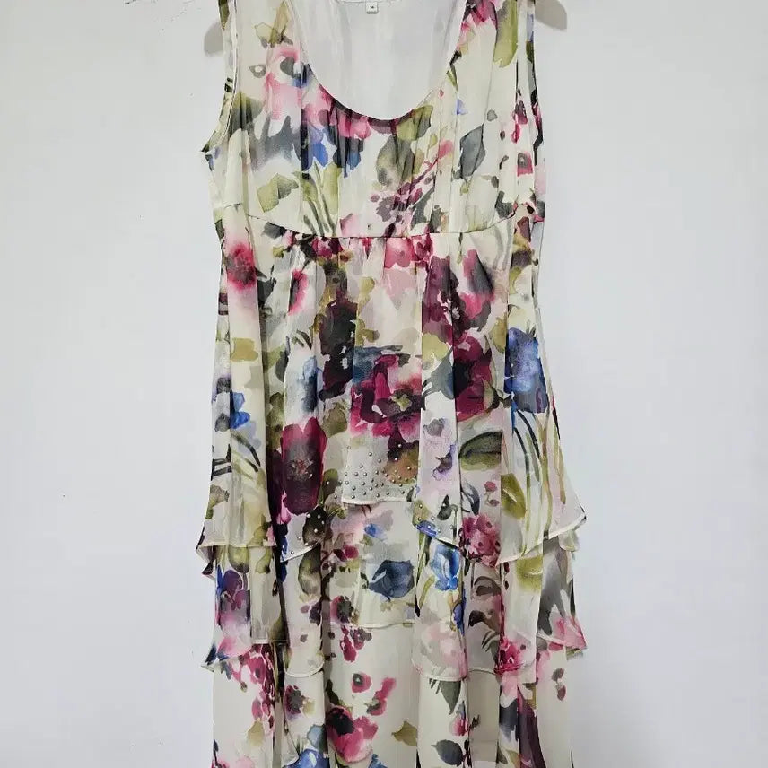 [BUNJANG] G-Cut Floral Layered Mini Dress / g-cut 꽃무늬 캉캉 레이어드 원피스 66  미사용. 신세계 정품