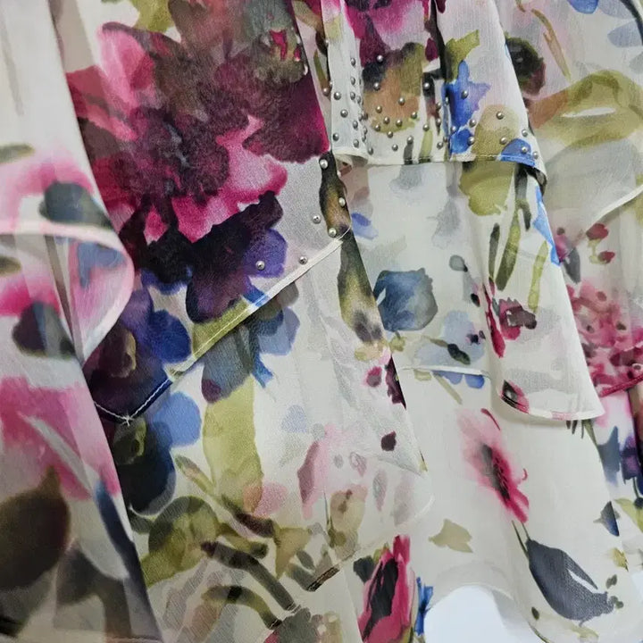 [BUNJANG] G-Cut Floral Layered Mini Dress / g-cut 꽃무늬 캉캉 레이어드 원피스 66  미사용. 신세계 정품