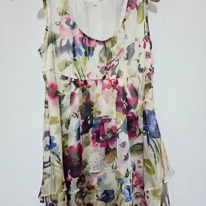 [BUNJANG] G-Cut Floral Layered Mini Dress / g-cut 꽃무늬 캉캉 레이어드 원피스 66  미사용. 신세계 정품