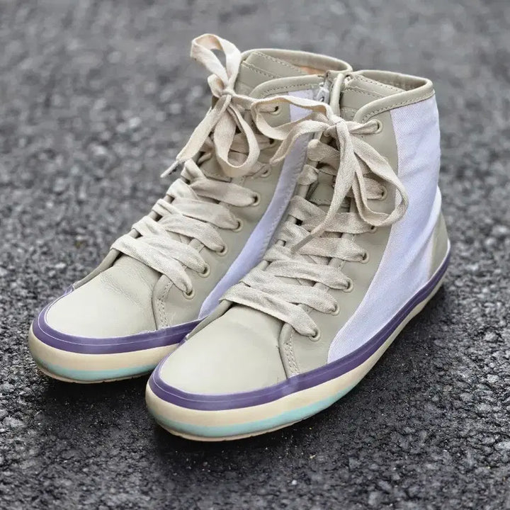 [BUNJANG] Camper High-Top Sneakers Beige/White 240mm / 캠퍼 하이탑 스니커즈 베이지/화이트 240mm 38