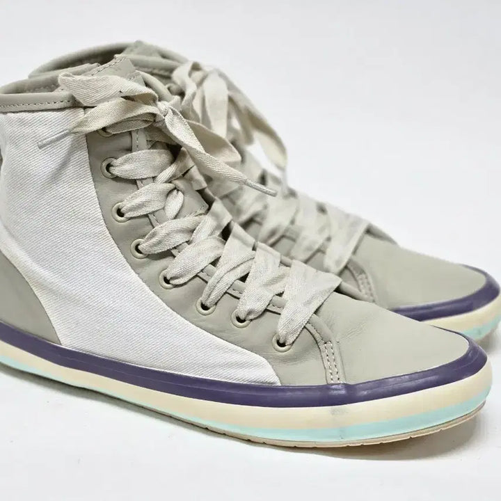 [BUNJANG] Camper High-Top Sneakers Beige/White 240mm / 캠퍼 하이탑 스니커즈 베이지/화이트 240mm 38