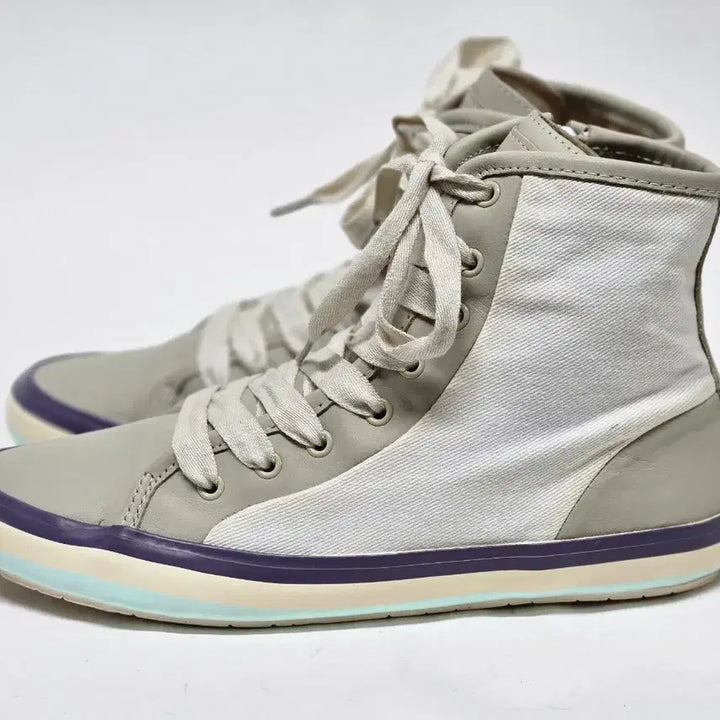 [BUNJANG] Camper High-Top Sneakers Beige/White 240mm / 캠퍼 하이탑 스니커즈 베이지/화이트 240mm 38